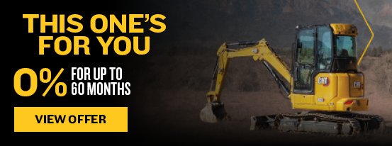 This One's For You Mini Excavator 0% Financing at Carolina Cat.